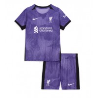 Liverpool Replika babykläder Tredjeställ Barn 2023-24 Kortärmad (+ korta byxor)